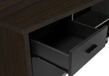 Load image into Gallery viewer, Espresso and Black 72" Executive L-Shaped Desk