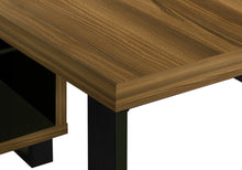 Load image into Gallery viewer, Walnut and Black 72" Executive L-Shaped Desk