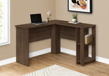 Load image into Gallery viewer, 47" L-Shaped Computer Desk with Storage in Walnut