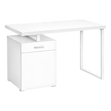 Load image into Gallery viewer, White 47" Floating Desktop Workstation with Storage
