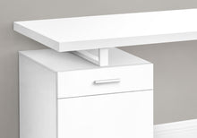Load image into Gallery viewer, White 47" Floating Desktop Workstation with Storage
