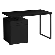 Load image into Gallery viewer, Black 47" Floating Desktop Workstation with Storage