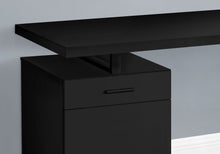 Load image into Gallery viewer, Black 47" Floating Desktop Workstation with Storage