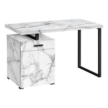 Load image into Gallery viewer, Marbled 47" Floating Desktop Workstation with Storage