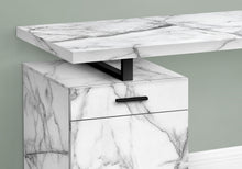 Load image into Gallery viewer, Marbled 47" Floating Desktop Workstation with Storage