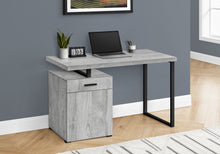 Load image into Gallery viewer, Grey 47" Floating Desktop Workstation with Storage