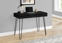 Load image into Gallery viewer, Black 40" Mid-Century Modern Computer Workstation with Storage