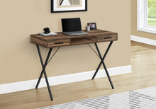 Load image into Gallery viewer, 42" Brown Trestle Workstation with Storage