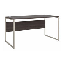 Load image into Gallery viewer, Industrial 60" Storm Gray Executive Desk with Metal Legs
