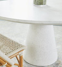 Load image into Gallery viewer, 55&quot; Ivory Concrete Circular Meeting Table
