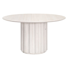 Load image into Gallery viewer, Modern 54&quot; Round Reclaimed Pine Meeting Table in Whitewash Finish
