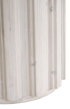 Load image into Gallery viewer, Modern 54" Round Reclaimed Pine Meeting Table in Whitewash Finish