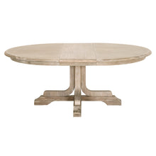 Load image into Gallery viewer, 60" - 77" Round Natural Gray Acacia Extension Meeting Table