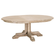 Load image into Gallery viewer, 60" - 77" Round Natural Gray Acacia Extension Meeting Table