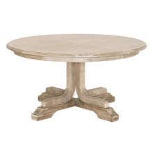 Load image into Gallery viewer, 60&quot; - 77&quot; Round Natural Gray Acacia Extension Meeting Table
