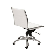 Load image into Gallery viewer, Classic Armless White Swivel Office Chair