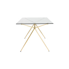Load image into Gallery viewer, 60" Premium Glass Executive Desk with Matte Brushed Gold Frame