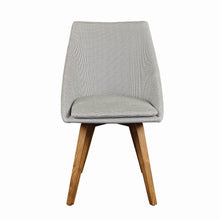 Load image into Gallery viewer, White Guest or Conference Chairs w/ Solid Wood Legs (Set of 2)