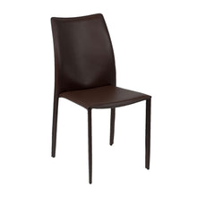 Load image into Gallery viewer, Stylish Guest or Conference Chairs of Brown Regenerated Leather (Set of 4)