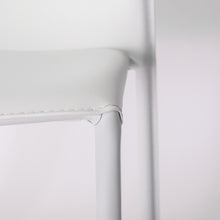 Load image into Gallery viewer, Stylish Guest or Conference Chairs of White Regenerated Leather (Set of 4)