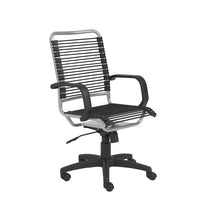 Load image into Gallery viewer, Understated Wheeled Office Chair w/ Black Bungee Back
