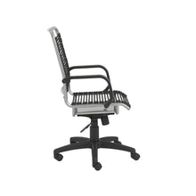 Load image into Gallery viewer, Understated Wheeled Office Chair w/ Black Bungee Back