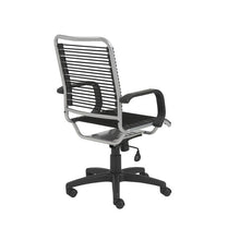 Load image into Gallery viewer, Understated Wheeled Office Chair w/ Black Bungee Back