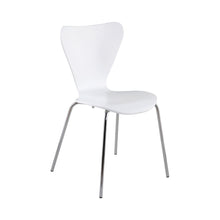 Load image into Gallery viewer, Modern White Walnut Veneer Guest or Conference Chair (Set of 4)