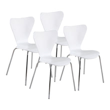 Load image into Gallery viewer, Modern White Walnut Veneer Guest or Conference Chair (Set of 4)