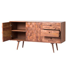 Load image into Gallery viewer, 55" Unique Patterned Sheesham Wood Credenza