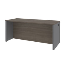 Load image into Gallery viewer, Bark Gray and Slate 71" Executive Desk