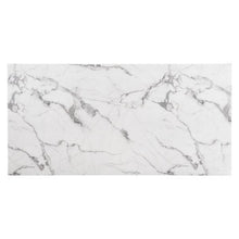 Load image into Gallery viewer, Modern 71" Faux Marble Desk or Meeting Table with Brushed Stainless Steel Legs