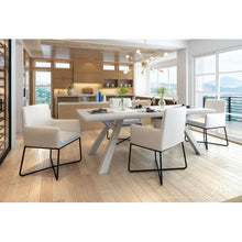 Load image into Gallery viewer, Versatile White Leatherette Guest or Conference Armchair