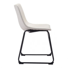 Load image into Gallery viewer, White Guest or Conference Chair in Distressed Leatherette