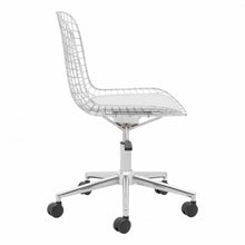 Load image into Gallery viewer, Stylish Office Chair w/ White Cushion and Chromed Steel
