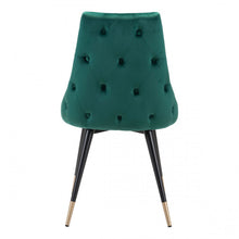 Load image into Gallery viewer, Chic Guest or Conference Chair in Green Velvet (Set of 2)