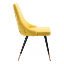 Load image into Gallery viewer, Chic Guest or Conference Chair in Yellow Velvet (Set of 2)