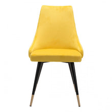 Load image into Gallery viewer, Chic Guest or Conference Chair in Yellow Velvet (Set of 2)