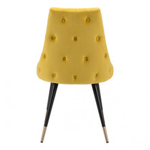 Load image into Gallery viewer, Chic Guest or Conference Chair in Yellow Velvet (Set of 2)