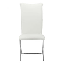 Load image into Gallery viewer, Unique Modern White Leatherette & Chrome Guest/Conference Chair (Set of 2)