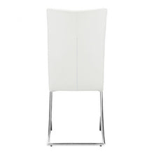 Load image into Gallery viewer, Unique Modern White Leatherette & Chrome Guest/Conference Chair (Set of 2)
