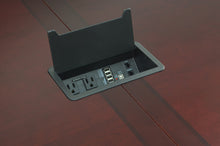 Load image into Gallery viewer, Premium 8 Foot Rectangular Conference Table in Rich Mahogany Finish