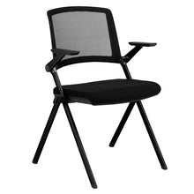Load image into Gallery viewer, Set of 2 Folding Black Office Chairs