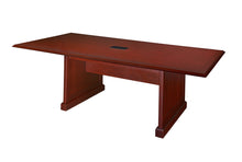 Load image into Gallery viewer, Premium 8 Foot Rectangular Conference Table in Rich Mahogany Finish