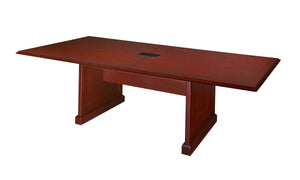 Premium 10 Foot Rectangular Conference Table in Rich Mahogany Finish