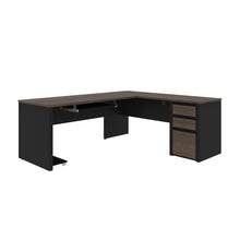 Load image into Gallery viewer, Antigua & Black 71" x 83" L-Shaped Desk with 3 Drawers