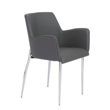 Load image into Gallery viewer, Comfortable Gray Leatherette Guest or Conference Armchair (Set of 2)