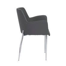 Load image into Gallery viewer, Comfortable Gray Leatherette Guest or Conference Armchair (Set of 2)