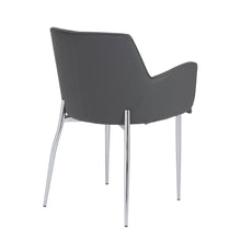 Load image into Gallery viewer, Comfortable Gray Leatherette Guest or Conference Armchair (Set of 2)