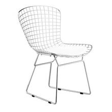 Load image into Gallery viewer, Elegant Guest or Conference Chair in Silver Wire Design (Set of 2)